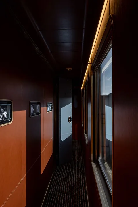 Orient Express train interior mood photo